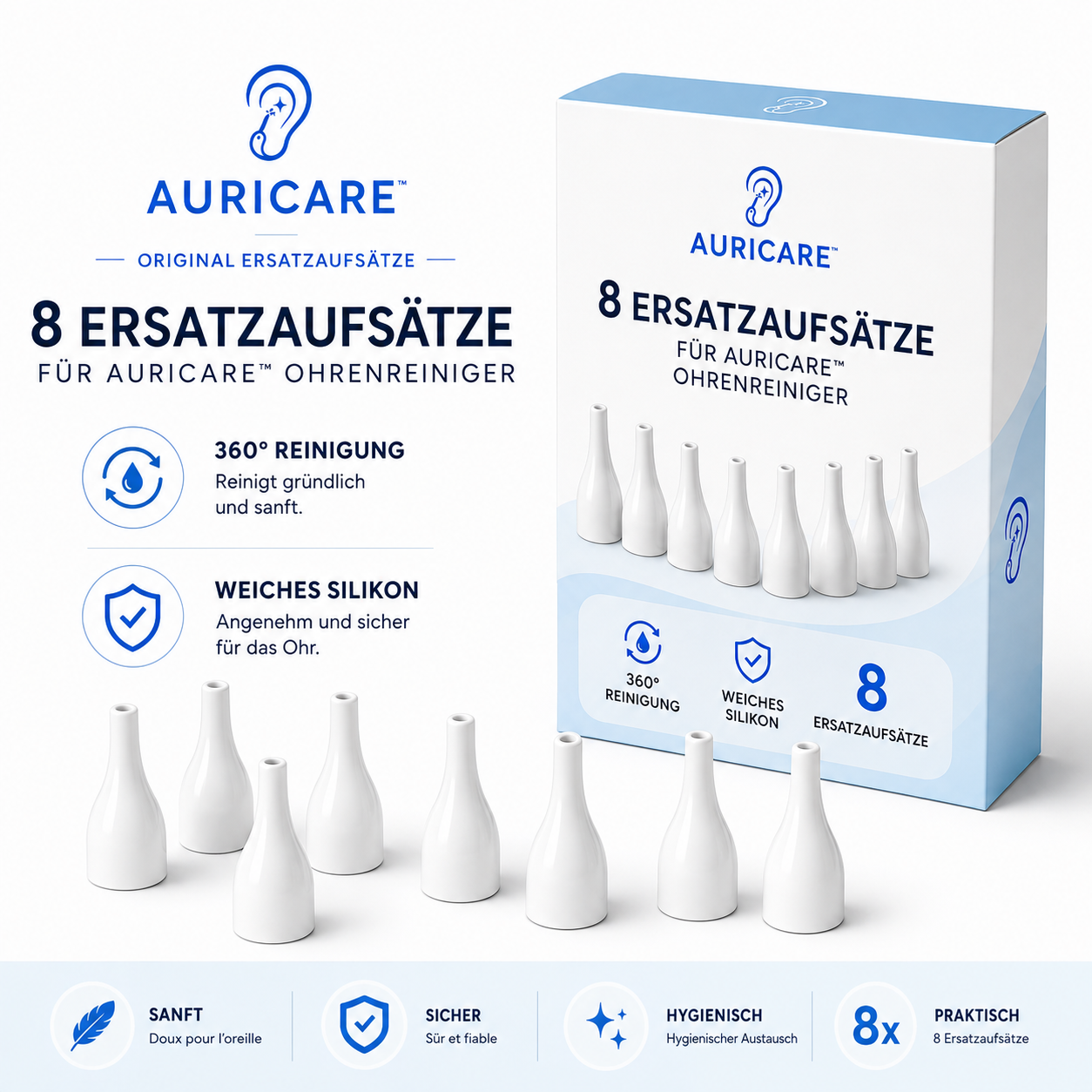 8-teiliges Aufsatz-Set Auricare™